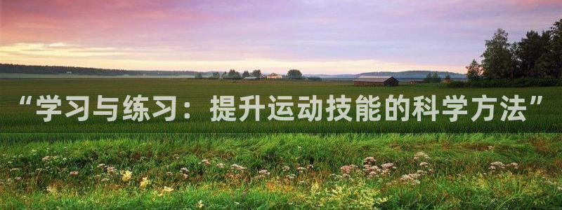 一竞技官网下载是干嘛的公司：“学习与练习：提升运动技能的科学