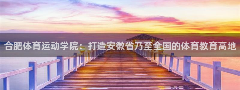 一竞技官方平台体育：合肥体育运动学院：打造安徽省乃至